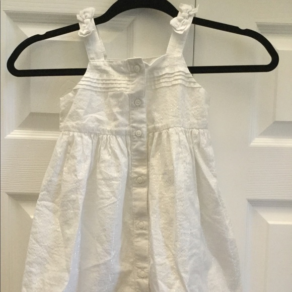 White and silver sundress. 4t. Gymboree. - Picture 1 of 4